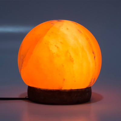 

Fortunate Thing Himalayan Rock Salt Globe Table Lamp(15 cm, Pink, Orange)