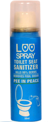 

loo spray Toilet Seat Sanitizer Spray can 50ml Lemon Spray Toilet Cleaner(50 ml)