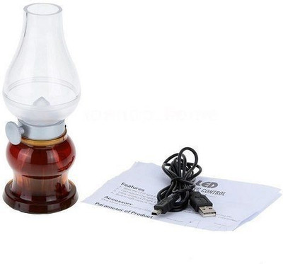 

VibeX ™ ALED LIGHT® USB Rechargeable LED Kerosene Lam Type - 127 Led Light(Brown)