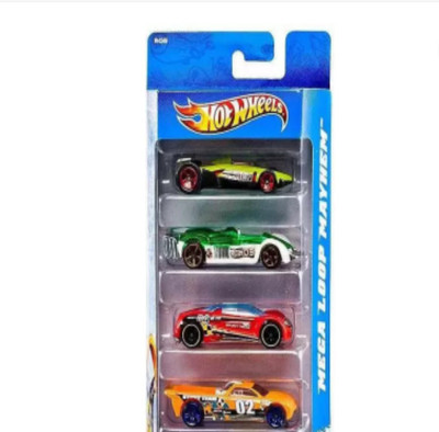 

BIG STEPPERS HOT WHEELS KIDS CAR SET OF 4 (ASSORTED COLORS AND DESIGNS)(Multicolor)