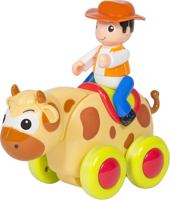 

Kiditos Unbreakable Friction Power Brave Bull Toddler Baby Toy(Multicolor)