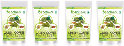 

Be Natural Flavored Organic Green Coffee Beans Powder With added Elaichi and Cinnamon for tasty and healthy Drink by Be natural 100gm, Decaffeinated & Unroasted Arabica Coffee beans powder for Weight Management (100 gram(pack of 1))(400 g)