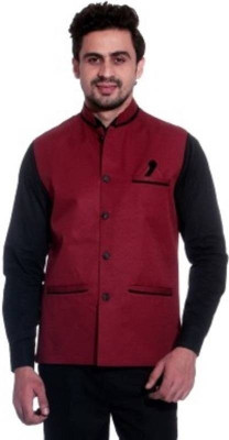 anku Solid Men Waistcoat anku Solid Men Waistcoat