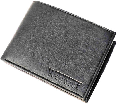 

Wenzest Men Black Artificial Leather Wallet(10 Card Slots), Tan