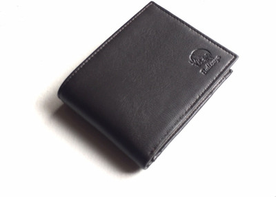 

Bullzeye Leathers Men Black Genuine Leather Wallet(4 Card Slots)