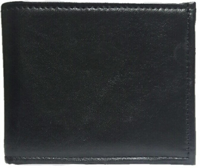 

cevelj Men Black Genuine Leather Wallet(6 Card Slots)