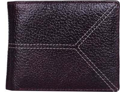 

LEATHERSTILE Men Brown Genuine Leather Wallet(6 Card Slots), Dark brown