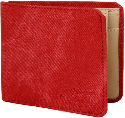 

LURAP Men Red Genuine Leather Wallet(6 Card Slots)