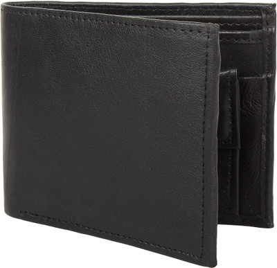 

JUNKET TRIBE Men Black Artificial Leather Wallet(3 Card Slots)