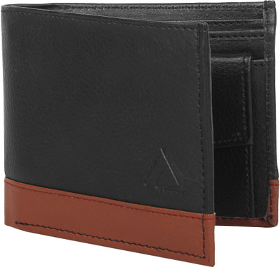

JUNKET TRIBE Men Black Artificial Leather Wallet(3 Card Slots), Black brown