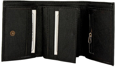 

J JAREEN Men Black Denim Wallet(13 Card Slots)