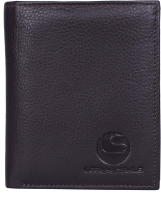 

leatherstile Men Brown Genuine Leather Wallet(9 Card Slots)