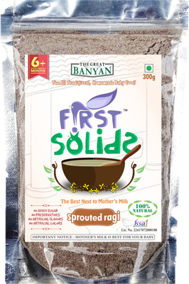

First Solids Organic Baby Sprouted Ragi Porridge Mix Cereal(300 g)