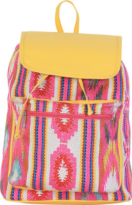 

Strutt Canvas Leatherette Backpack 20 L Backpack(Multicolor), Yellow