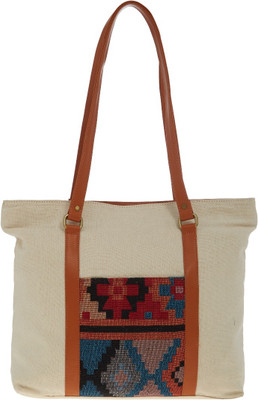 

TARUSA Stylish Tote Shoulder Bag(White, 5 inch)