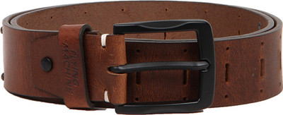 

Flying Machine Men Casual Tan Genuine Leather Belt