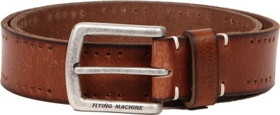 

Flying Machine Men Casual Brown Genuine Leather Belt