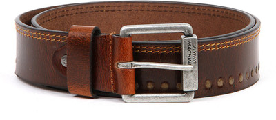 

Flying Machine Men Casual Brown Genuine Leather Belt