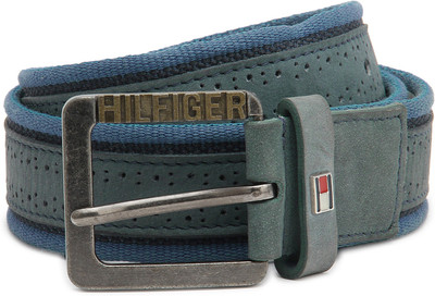 

Tommy Hilfiger Men Casual Blue Genuine Leather, Fabric Belt