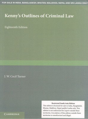 Kenny's Outlines of Criminal Law By J. W. Cecil Turner(English, Paperback, J. W. Cecil Turner)
