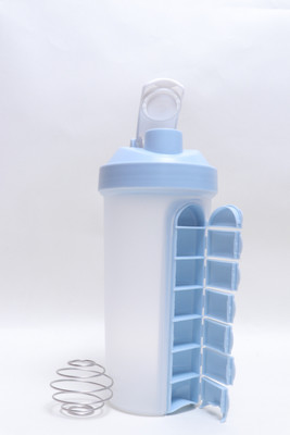 

A&D Fintess 600 ml Shaker(Pack of 1, Blue), Sky shaker