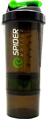 

MEDLYCARE INDIA BESTProtein Shaker + Fruit Infuser Water Bottle 500ml + Anti-Sweat + Protein Shaker / Mixer (Green) 500 ml Shaker(Pack of 1, Green), Black and green