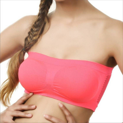 TRENDZINO by ™Lovable Strapless Seamless Active Base Layer Bandeau Tube Top Women Tube Lightly Padded Bra(Pink) TRENDZINO by ™Lovable Strapless Seamless Active Base Layer Bandeau Tube Top Women Tube Lightly Padded Bra(Pink)