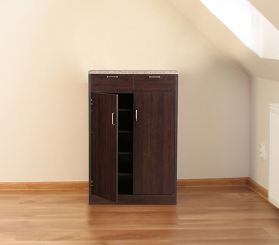 

HomeTown Engineered Wood Free Standing Cabinet(Finish Color - Brown)