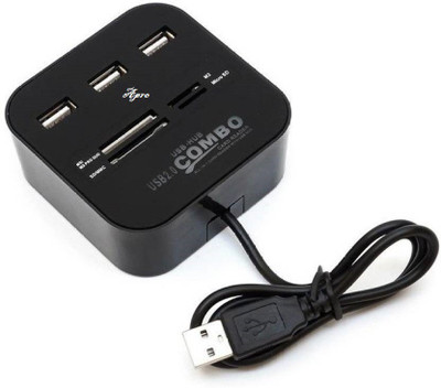 

Apro All In One + Usb Hub 3 Port 2.0 Combo Card Reader ( Multi color ) Card Reader(Multicolor)