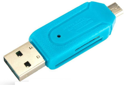 Freya OTG Micro SD+TF Card Reader(Blue)