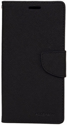 Avzax Flip Cover for Karbonn Smart A7 Star(Black, Cases with Holder)