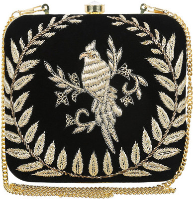 

The Indian Handicraft Store Party Black Clutch