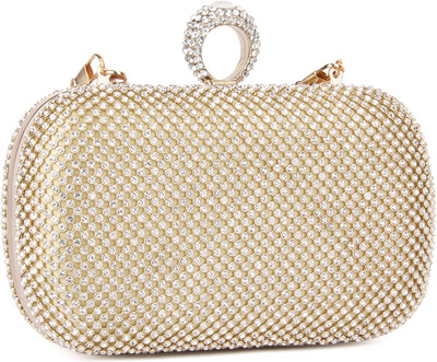 

Carlton London Casual Gold Clutch