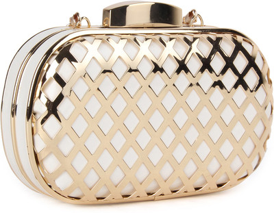 

Carlton London Casual Gold Clutch