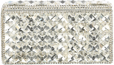 The Indian Handicraft Store Party Silver Clutch