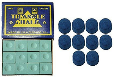 

JBB C48 combo of green chalk(12pcs)and 10mm tip(10pcs) Snooker, Pool Cue Stick(Microfibre)