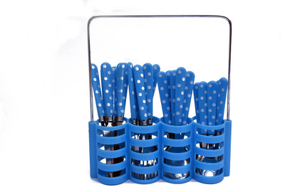 

ALTG Stainless Steel Cutlery Set (Blue) Stainless Steel Cutlery Set(Pack of 24)