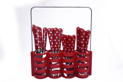 

ALTG Stainless Steel Cutlery Set (Red) Stainless Steel Cutlery Set(Pack of 1)
