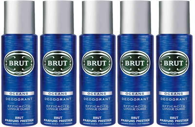 

Brut Deodorant PRESTIGE Body Spray - For Men(1000 ml, Pack of 5)