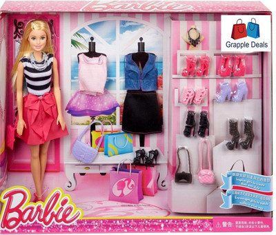 

GRAPPLE DEALS Barbie Fashion Doll With Trendy And Stylish Western Wear Dresses And Awesome Shoes Pair And Accessories For Girls Kids.(Multicolor)