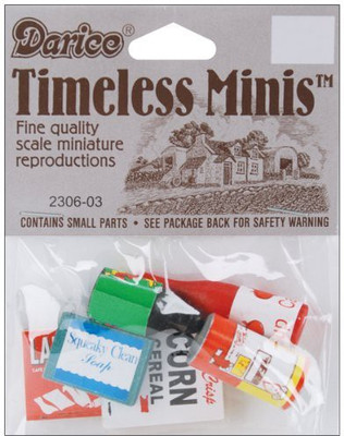 

Darice Timeless Miniatures: Groceries(Multicolor)