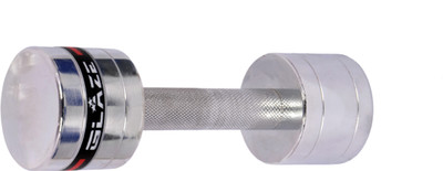 

Glaze Single Prime 10kg Fixed Weight Dumbbell(10 kg), Silver