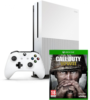 

Microsoft Xbox One S Console 500GB GB with Call of Duty: WWII(White)