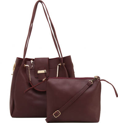 

Fiona Trends Hand-held Bag(Maroon)