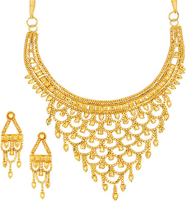 Styylo Jewels Brass Gold-plated Gold Jewellery Set(Pack of 1)