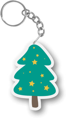 

Giftsmate Printed Christmas Tree keychain Key Chain