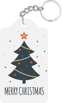 

Giftsmate Printed Sparkling Merry Christmas Tree keychain Key Chain