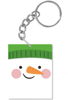 

Giftsmate Printed Joyous Snowman keychain Key Chain