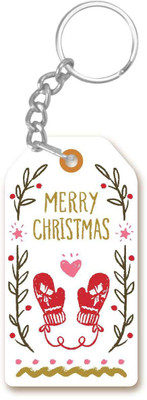 

Giftsmate Printed Merry Christmas keychain Key Chain