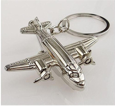 

Zyamalox Heavy Metal Vintage Aeroplane Metal Keychain Movable Wheels And Fans Relieves Stress Key Chain